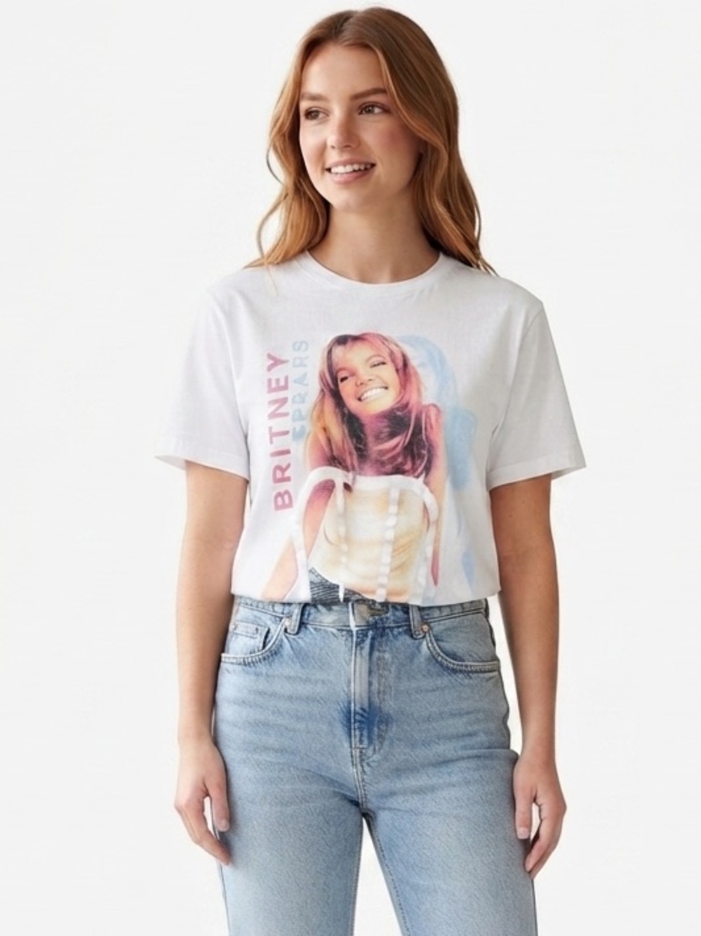 Britney Spears White Graphic Tee - 2021 issue